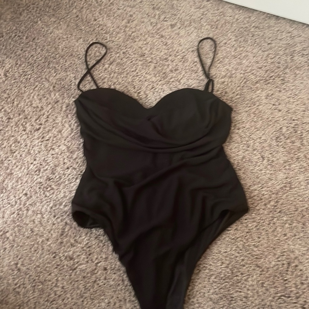 Zara Body Suit, Black, Size Medium
